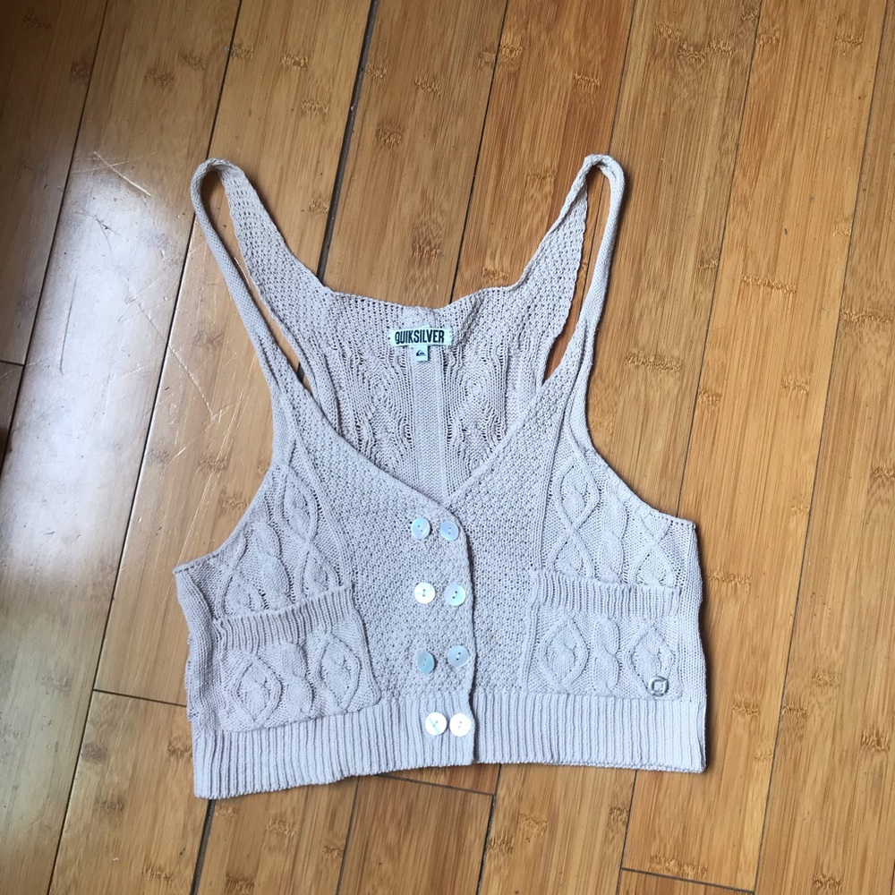 Boho Knit Sweater Vest - XS